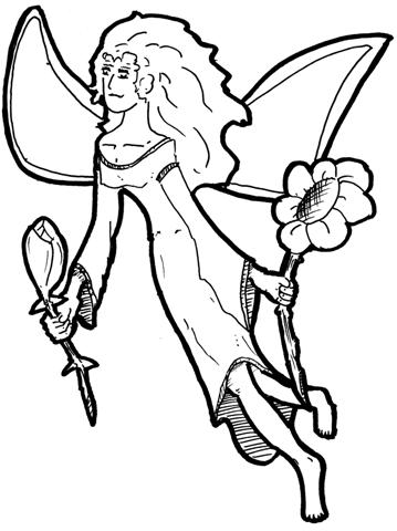 Flower Fairy (in ink) Flower Fairy (in ink)